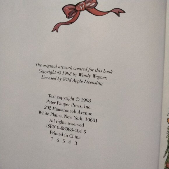 Wendy Wegner Christmas A Time For Friends Book Party Gift - Picture 8 of 9